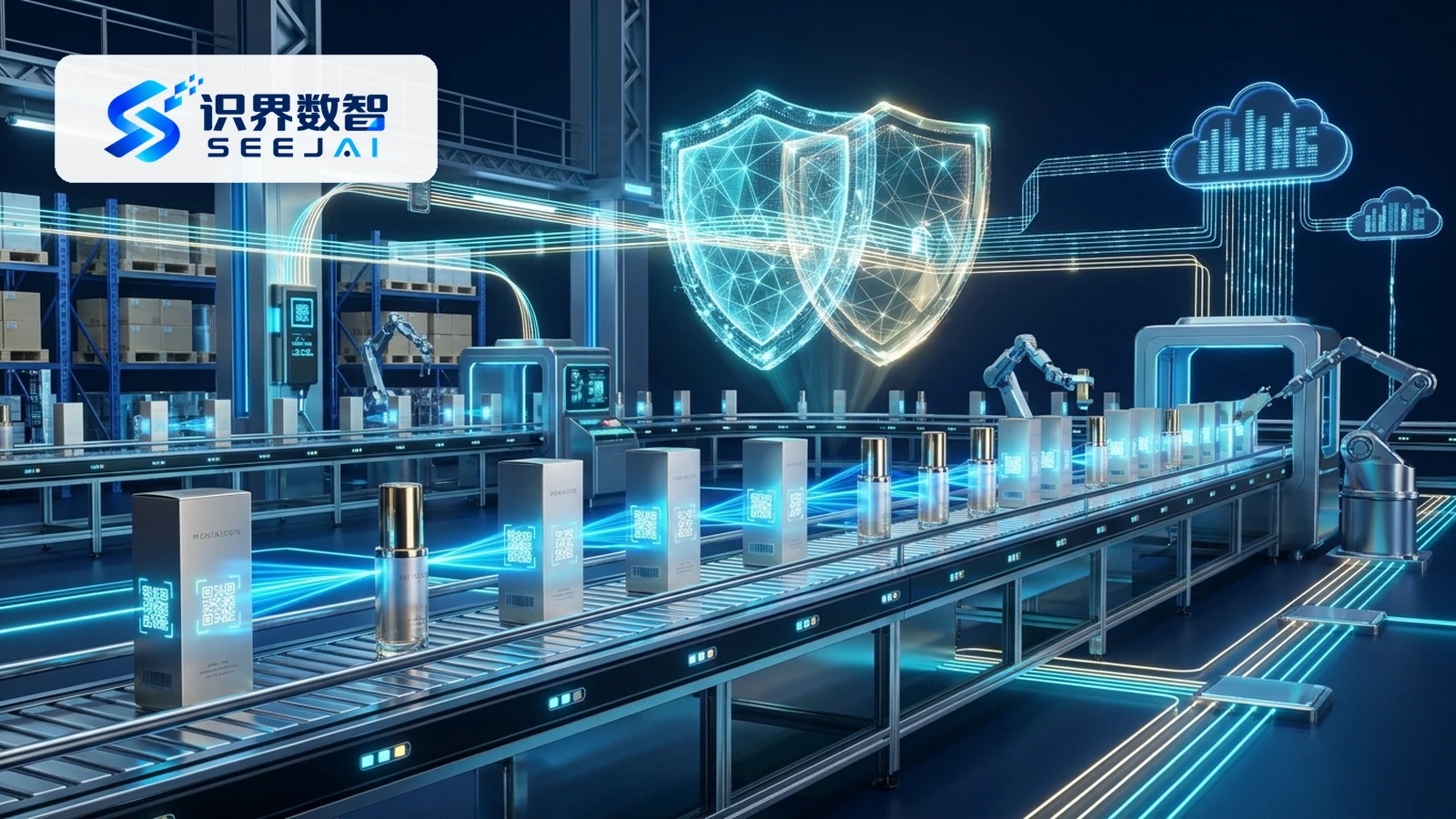 迎战双十一品牌防破价与一物一码防窜货实战指南 识界SEEJAI原版Logo与渠道流向监控场景图